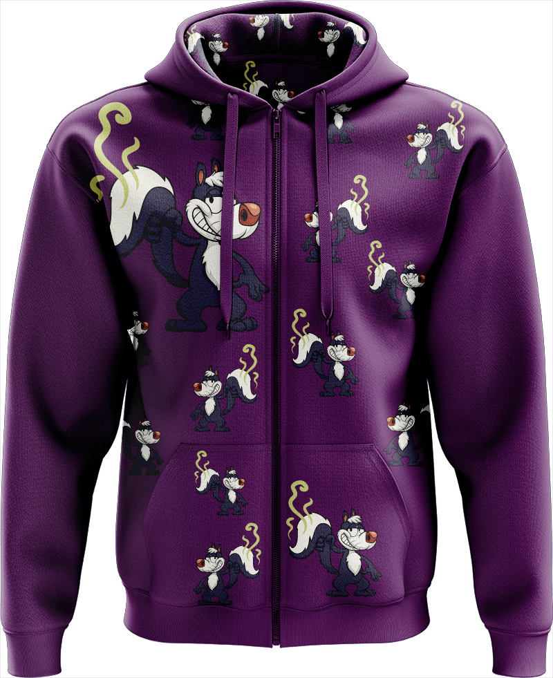 Stinky Skunk Full Zip Hoodies Jacket - fungear.com.au