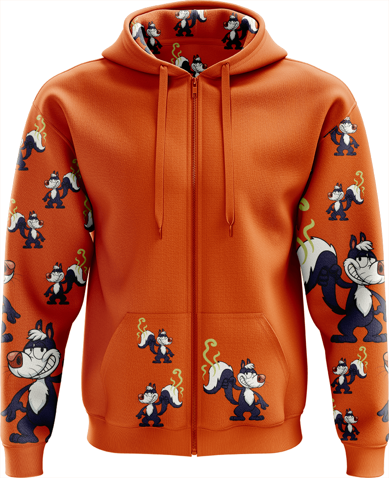 Stinky Skunk Full Zip Hoodies Jacket - fungear.com.au