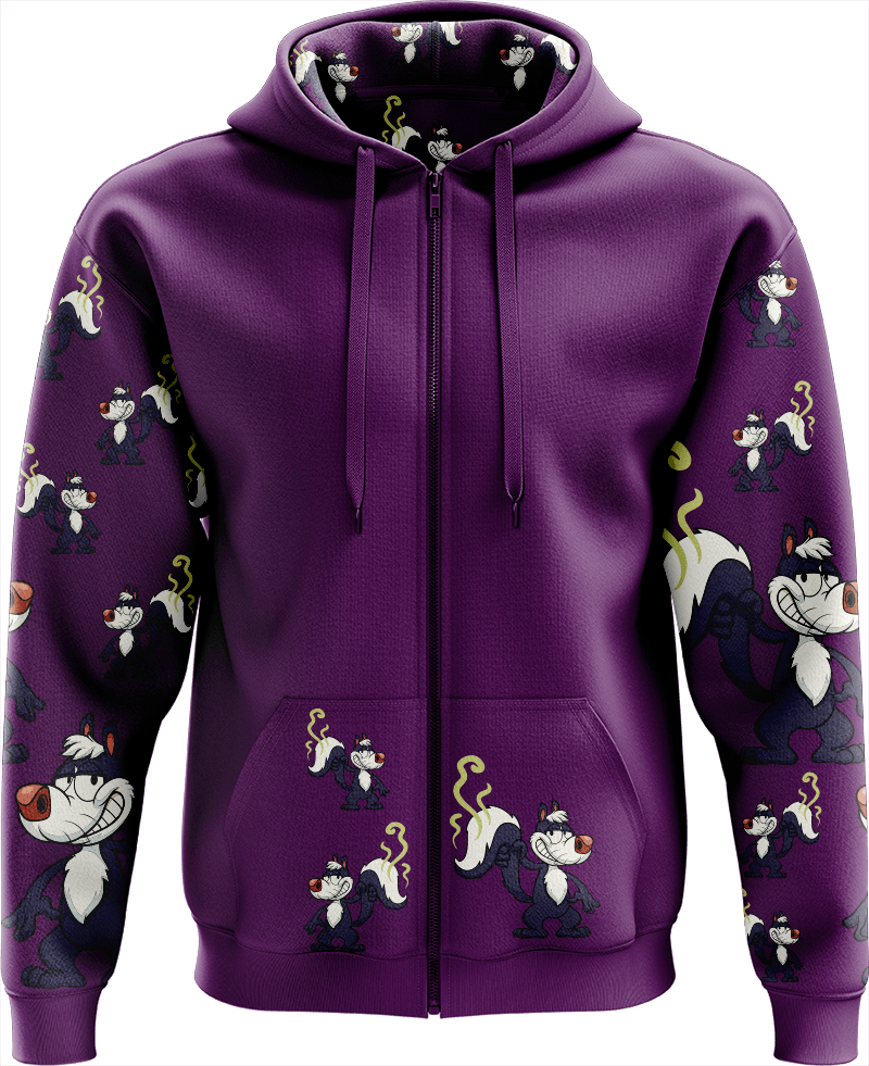 Stinky Skunk Full Zip Hoodies Jacket - fungear.com.au