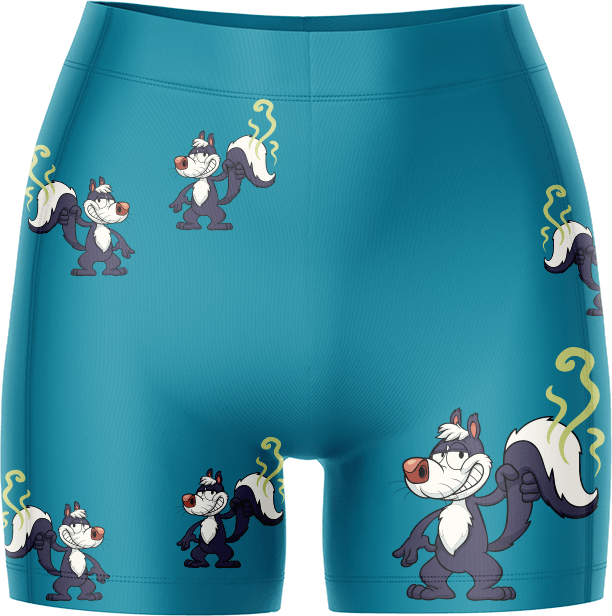 Stinky Skunk Ladies Gym Shorts - fungear.com.au