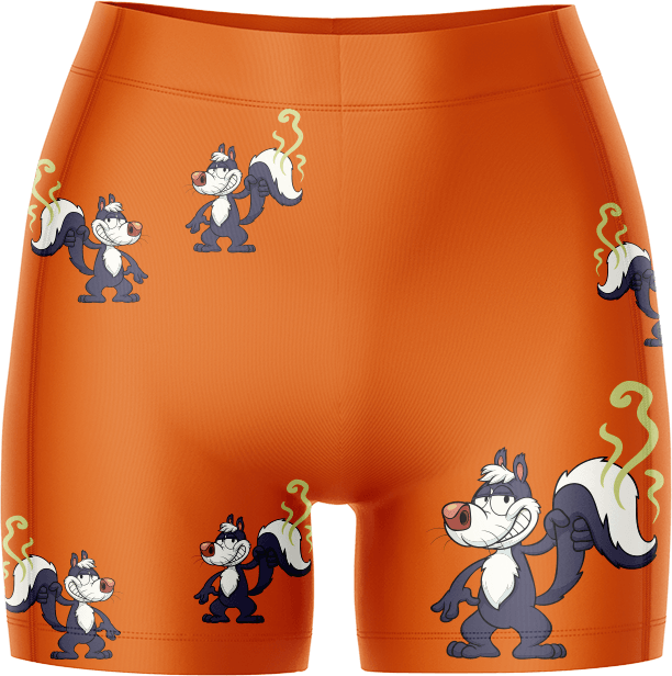 Stinky Skunk Ladies Gym Shorts - fungear.com.au