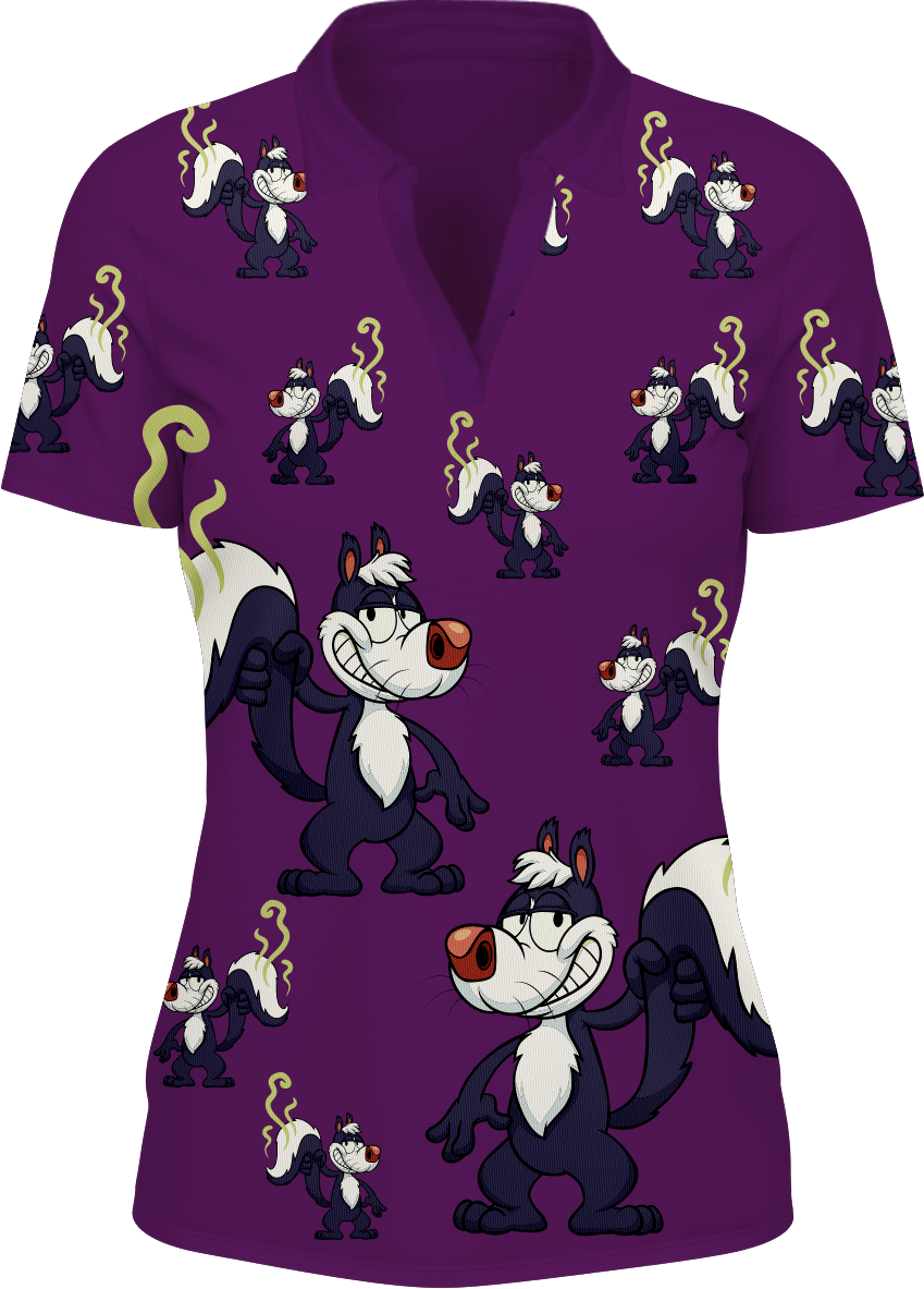 Stinky Skunk Women's Polo - fungear.com.au