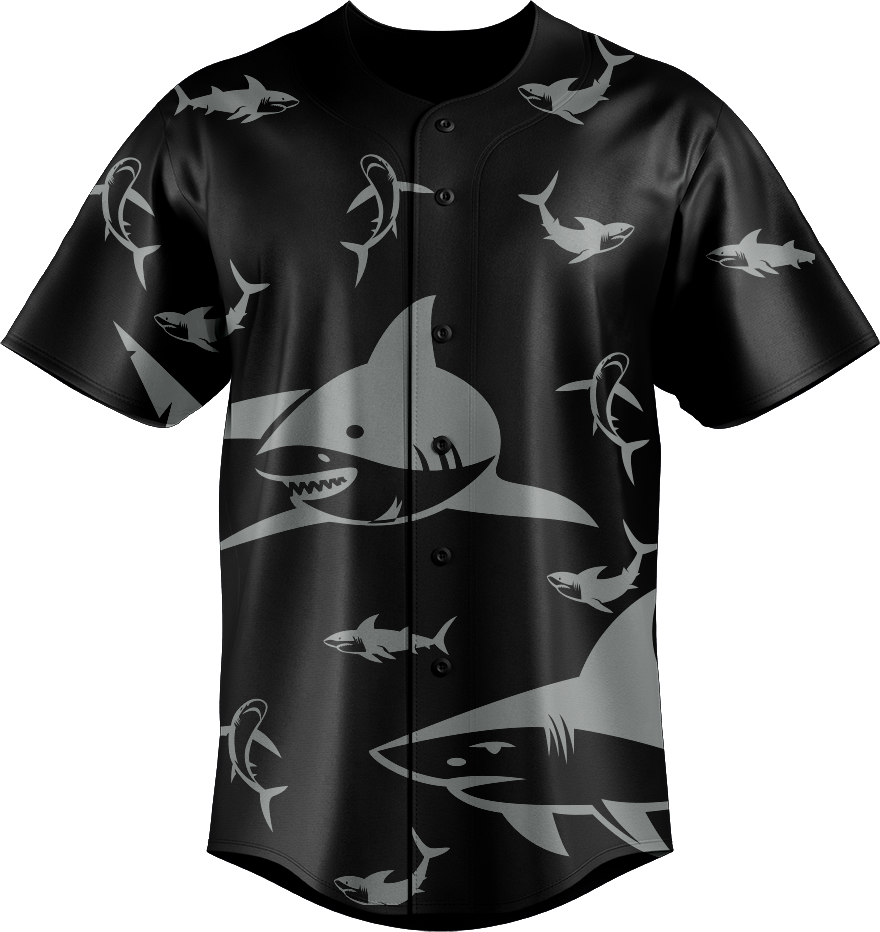 Swim with Sharks Baseball Jerseys - fungear.com.au