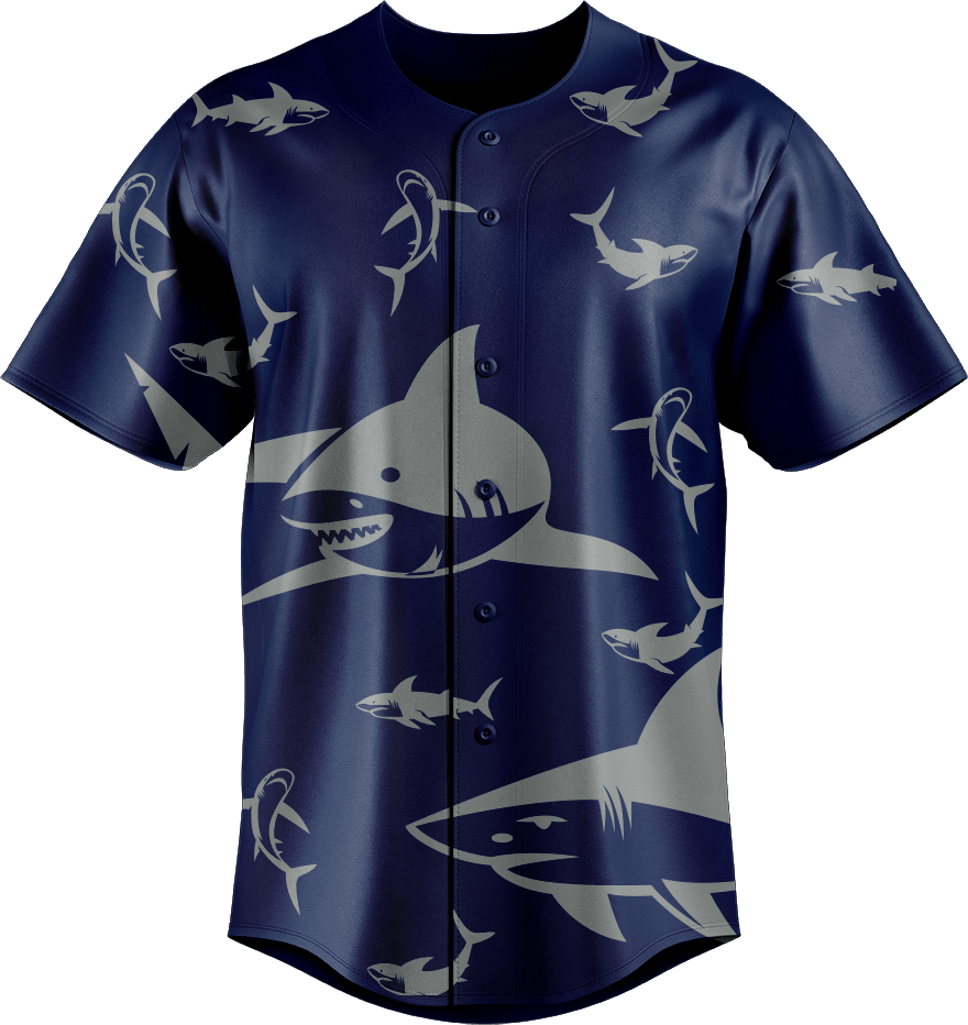 Swim with Sharks Baseball Jerseys - fungear.com.au