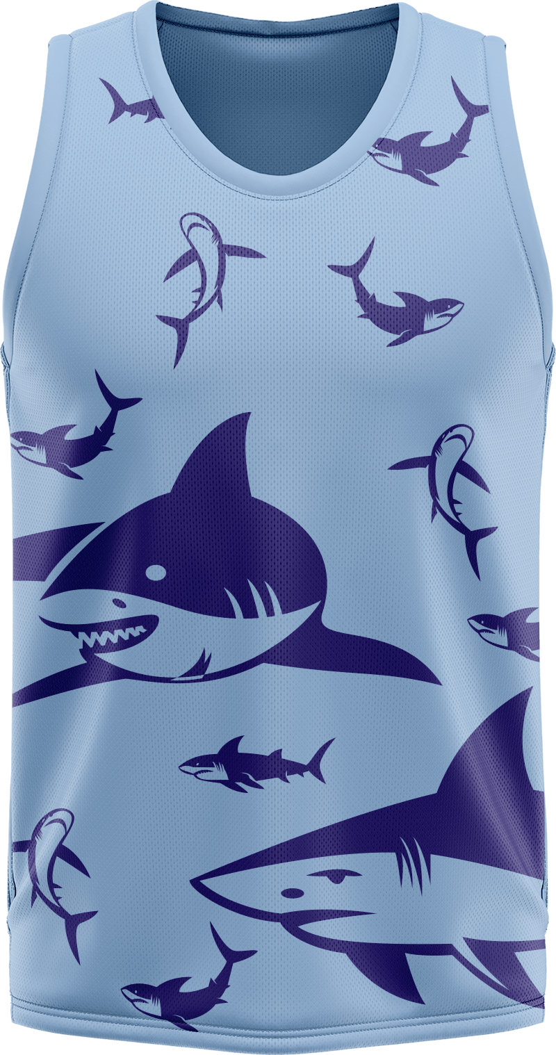 Swim with Sharks Basketball Jersey - fungear.com.au