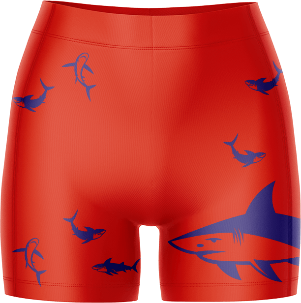Swim With Sharks Bike Shorts - fungear.com.au