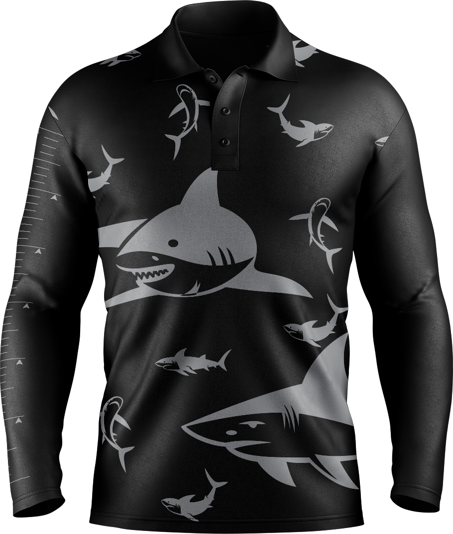 Swim with Sharks Fishing Shirts - fungear.com.au