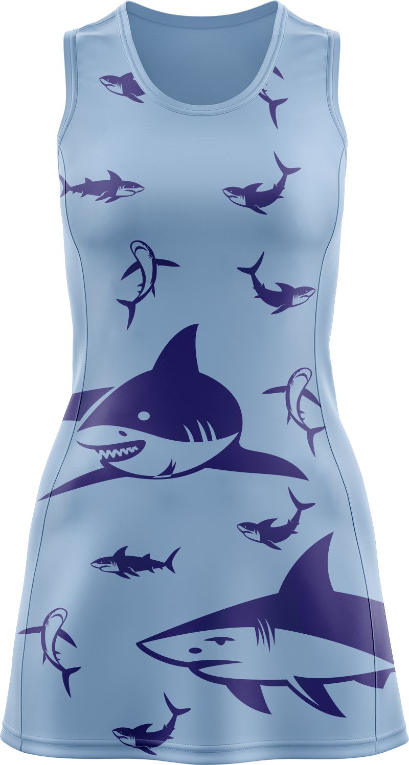 Swim With Sharks Ladies Mini Dress - fungear.com.au