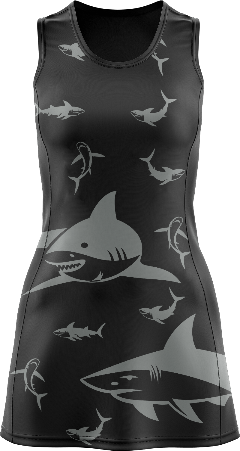 Swim With Sharks Ladies Mini Dress - fungear.com.au