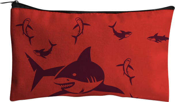 Swim with Sharks Pencil Case