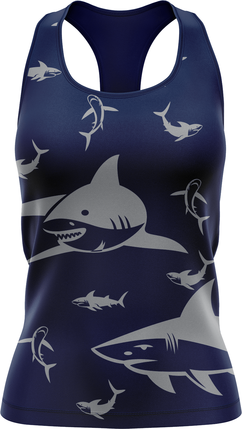 Swim with Sharks Singlets - fungear.com.au