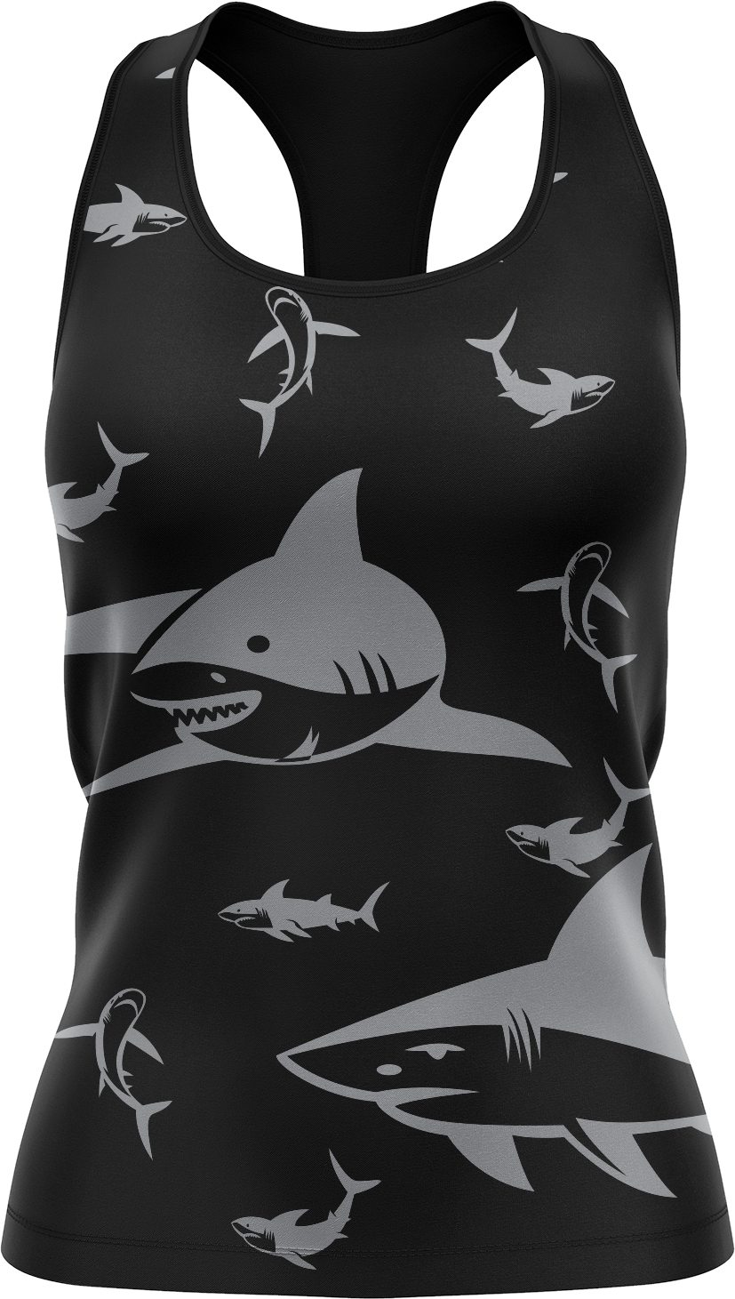 Swim with Sharks Singlets - fungear.com.au