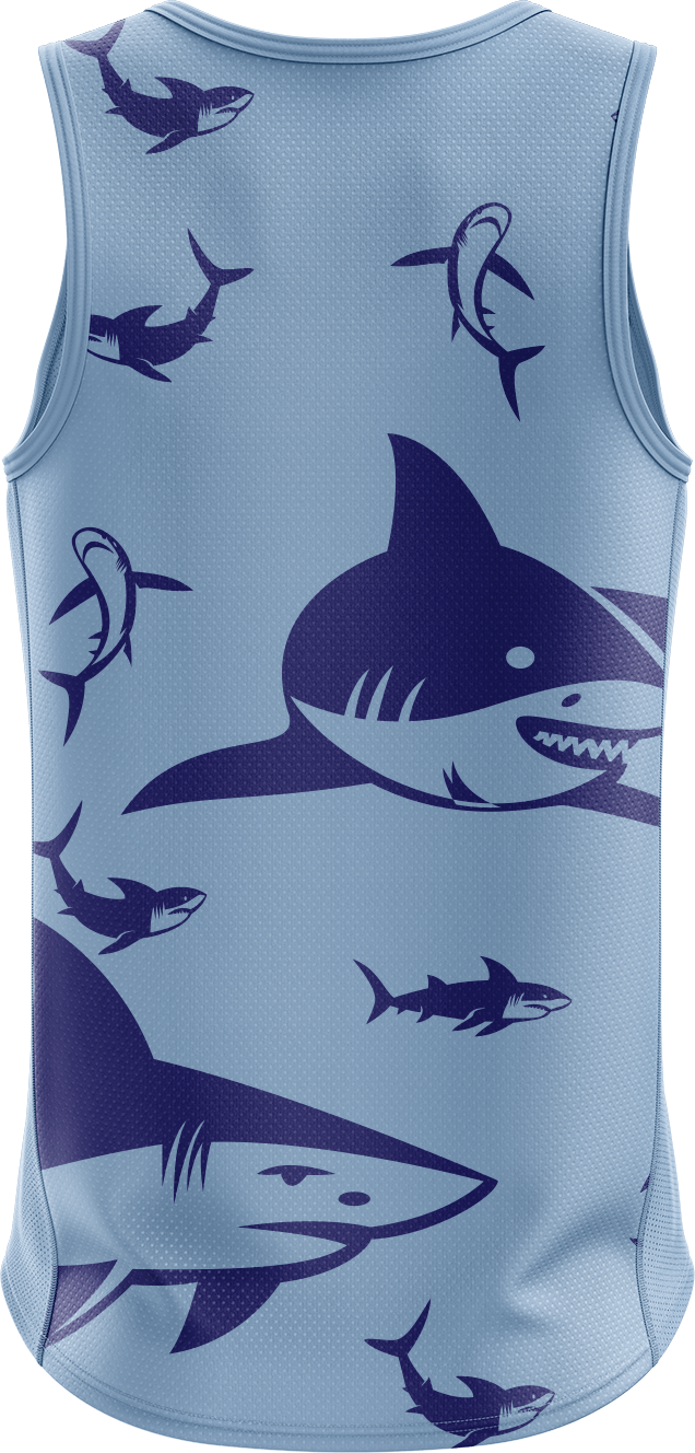 Swim with Sharks Singlets - fungear.com.au