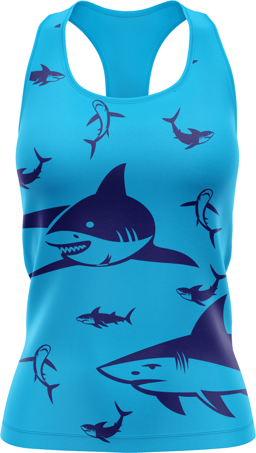 Swim with Sharks Singlets - fungear.com.au