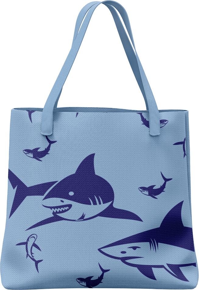 Swim With Sharks Tote Bag - fungear.com.au