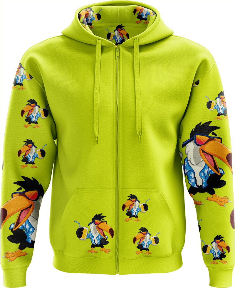 Trendy Toucan Full Zip Hoodies Jacket - fungear.com.au