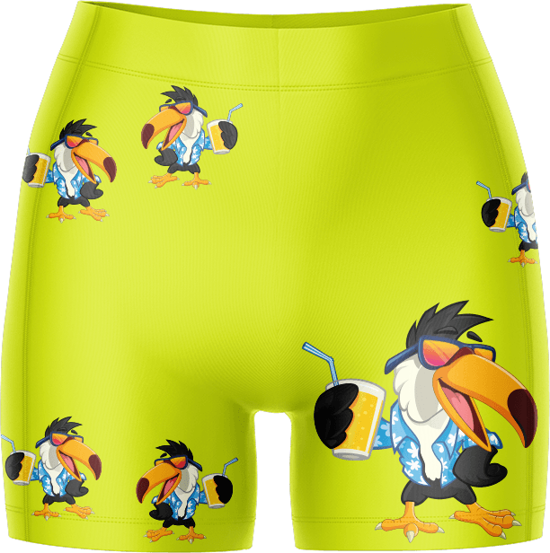 Trendy Toucan Ladies Gym Shorts - fungear.com.au