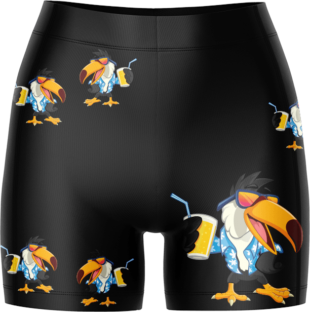 Trendy Toucan Ladies Gym Shorts - fungear.com.au