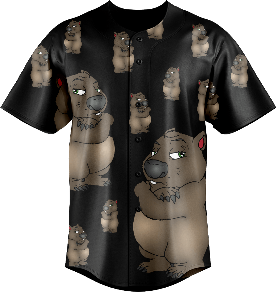 Wally Wombat Baseball Jerseys - fungear.com.au