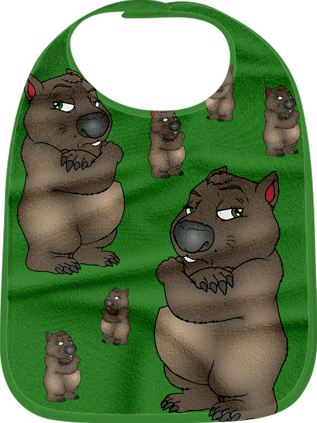 Wally Wombat Bibs - fungear.com.au