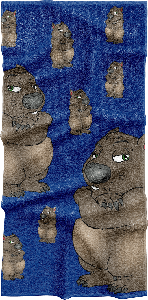 Wally Wombat Towels - fungear.com.au