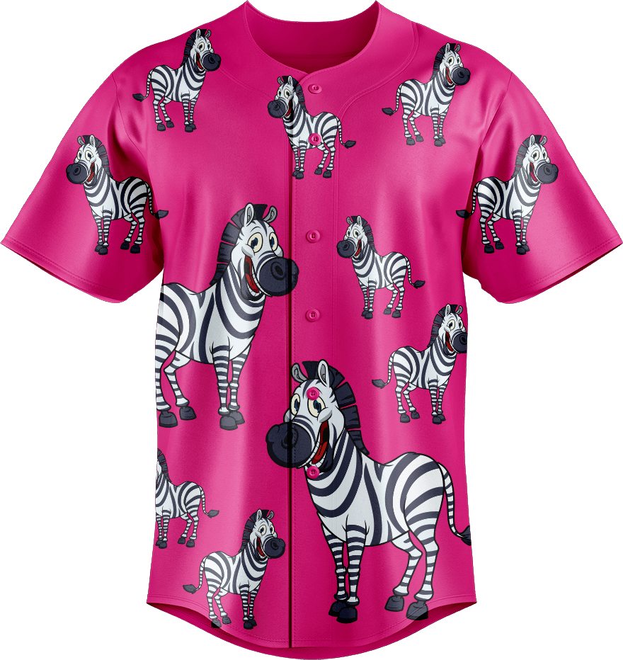 Ziva Zebra Baseball Jerseys - fungear.com.au