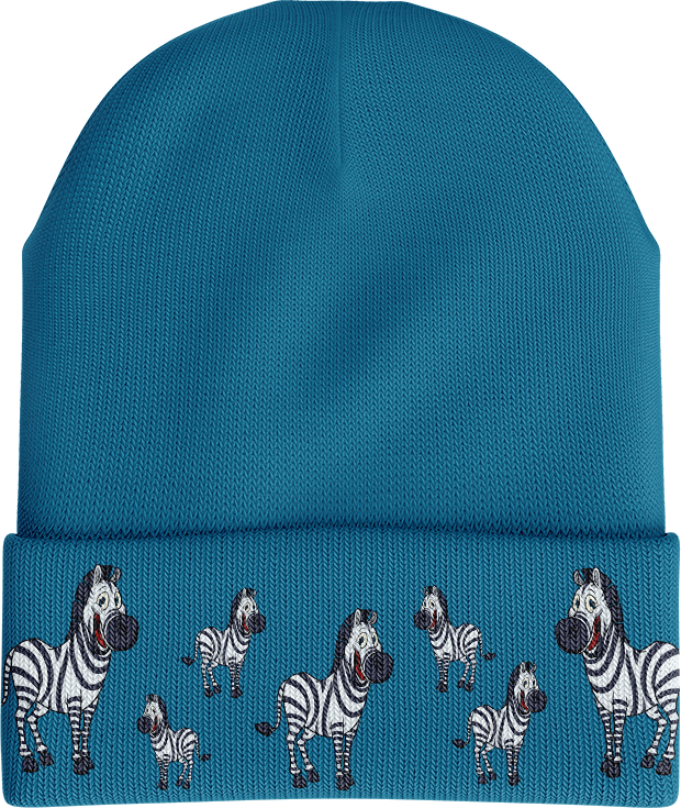 Ziva Zebra Beanie - fungear.com.au