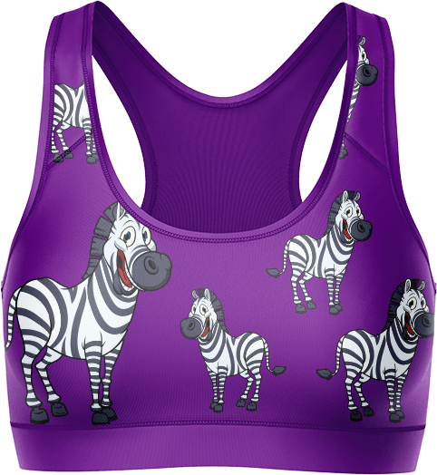 Ziva Zebra Crop Top - fungear.com.au
