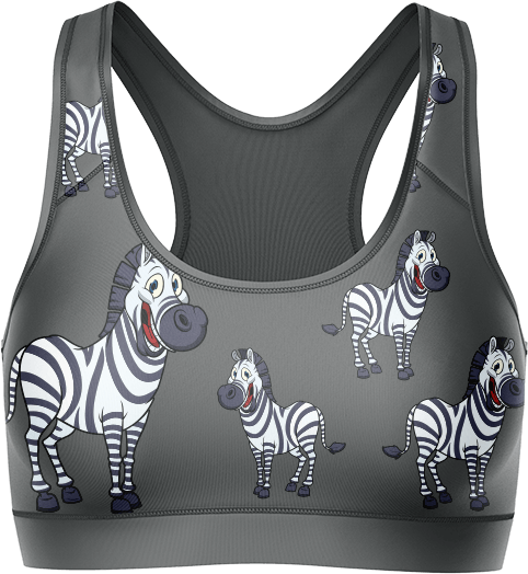 Ziva Zebra Crop Top - fungear.com.au