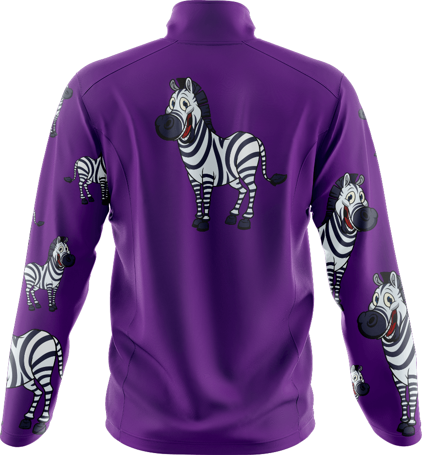 Ziva Zebra Full Zip Track Jacket - fungear.com.au