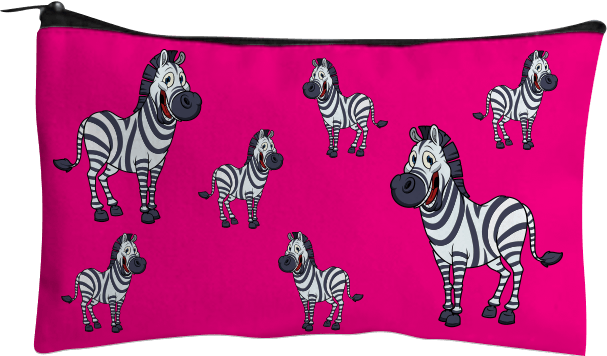 Ziva Zebra Jumbo Pencil Case - fungear.com.au