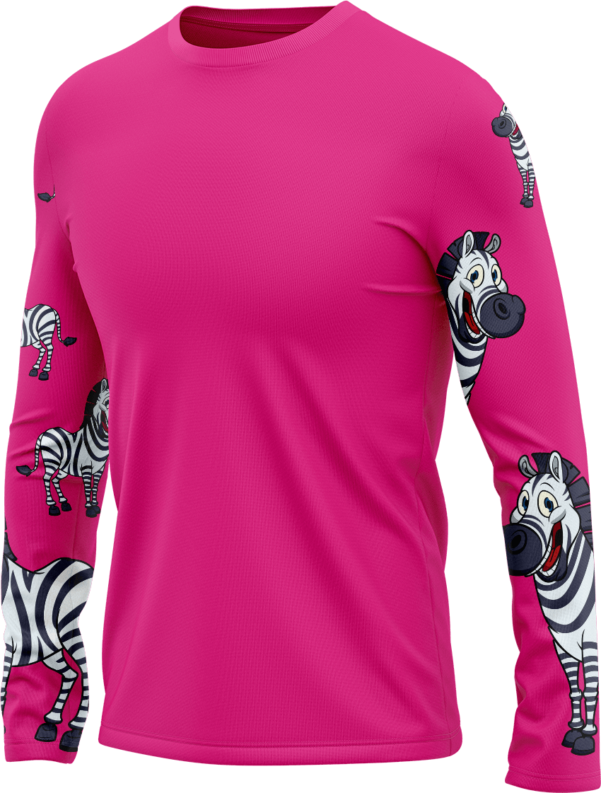 Ziva Zebra Rash Shirt Long Sleeve - fungear.com.au