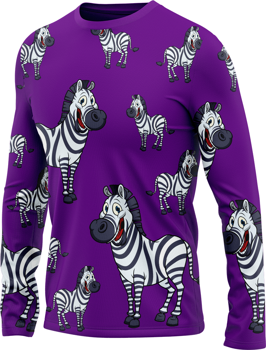 Ziva Zebra Rash Shirt Long Sleeve - fungear.com.au