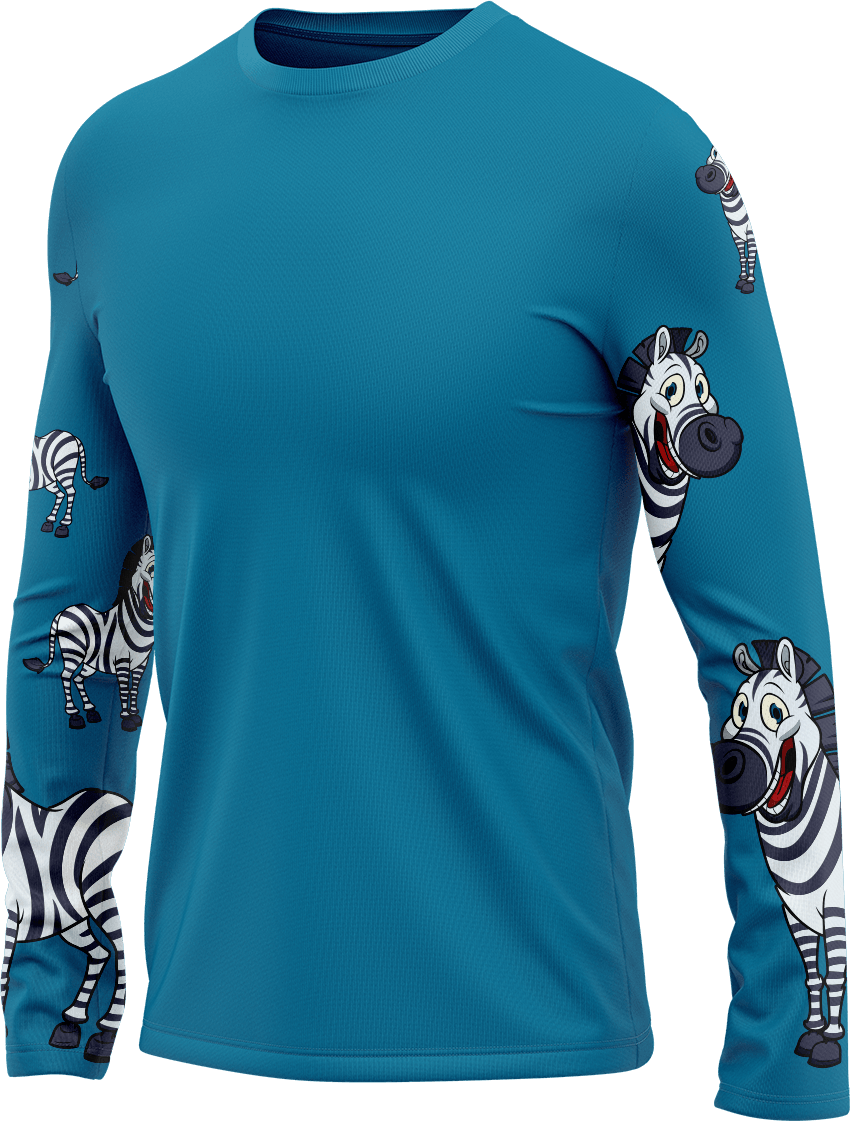 Ziva Zebra Rash Shirt Long Sleeve - fungear.com.au