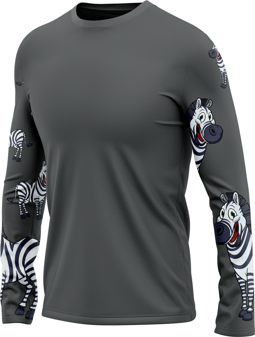 Ziva Zebra Rash Shirt Long Sleeve - fungear.com.au