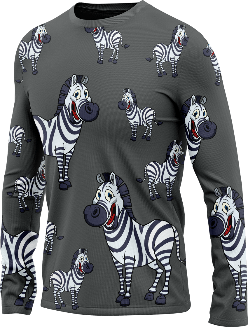 Ziva Zebra Rash Shirt Long Sleeve - fungear.com.au