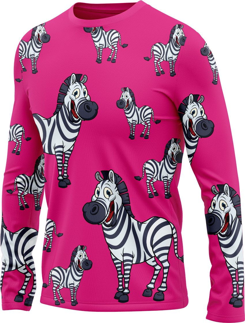 Ziva Zebra Rash Shirt Long Sleeve - fungear.com.au