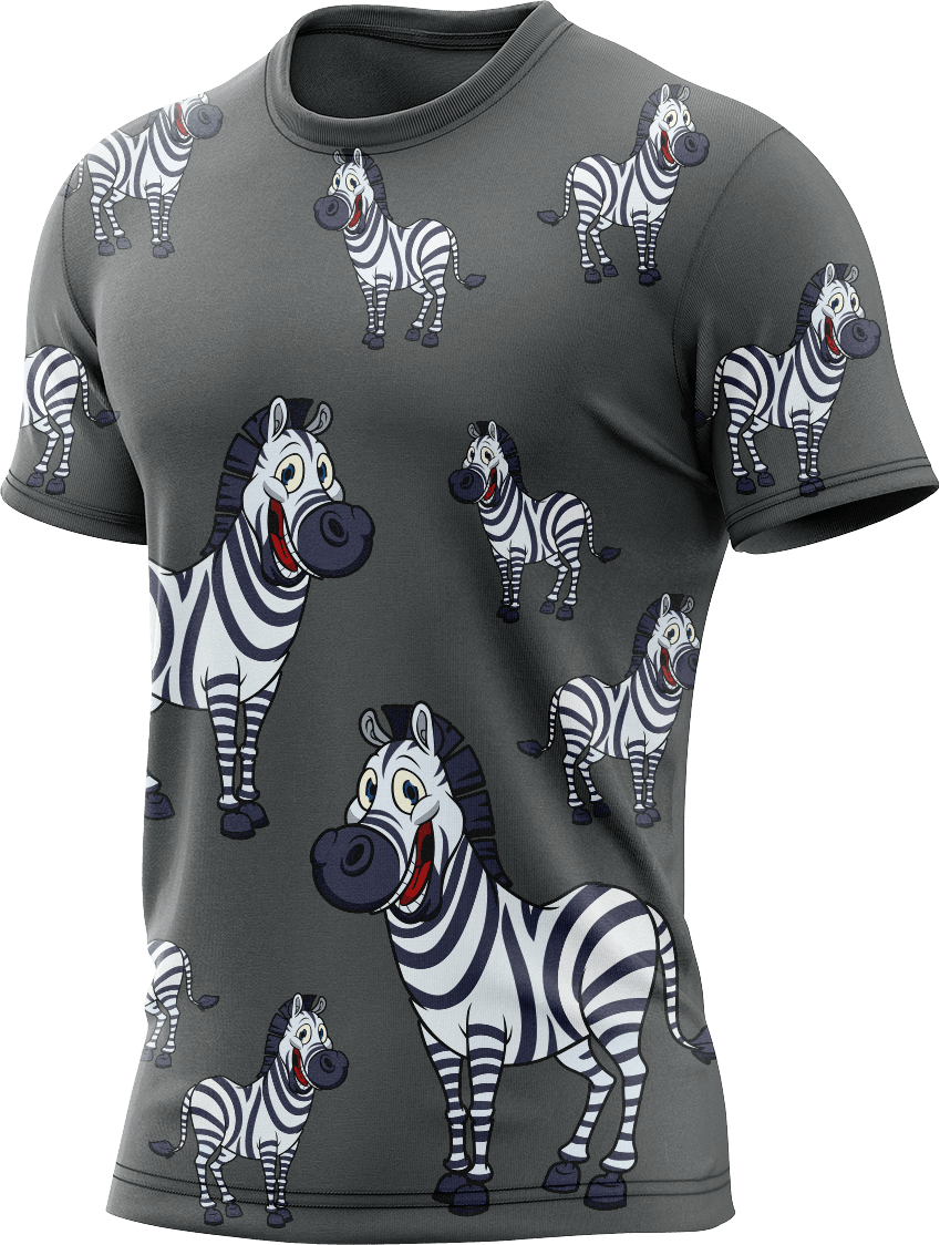 Ziva Zebra Rash Shirt Short Sleeve
