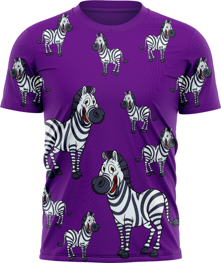 Ziva Zebra T shirts - fungear.com.au