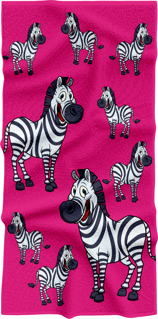 Ziva Zebra Towels - fungear.com.au