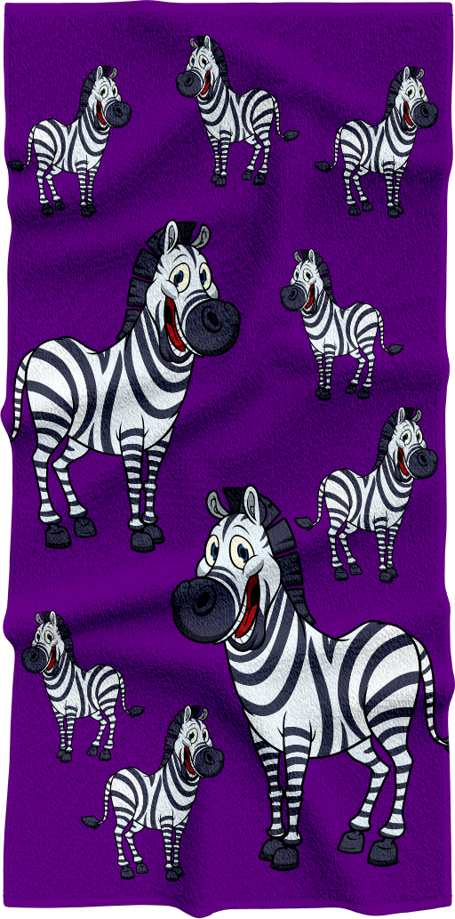 Ziva Zebra Towels - fungear.com.au