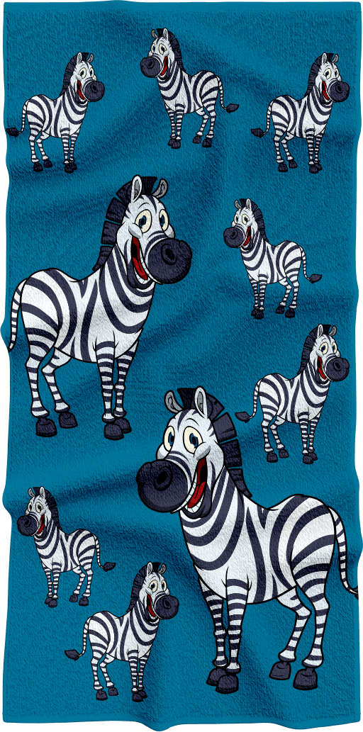 Ziva Zebra Towels - fungear.com.au
