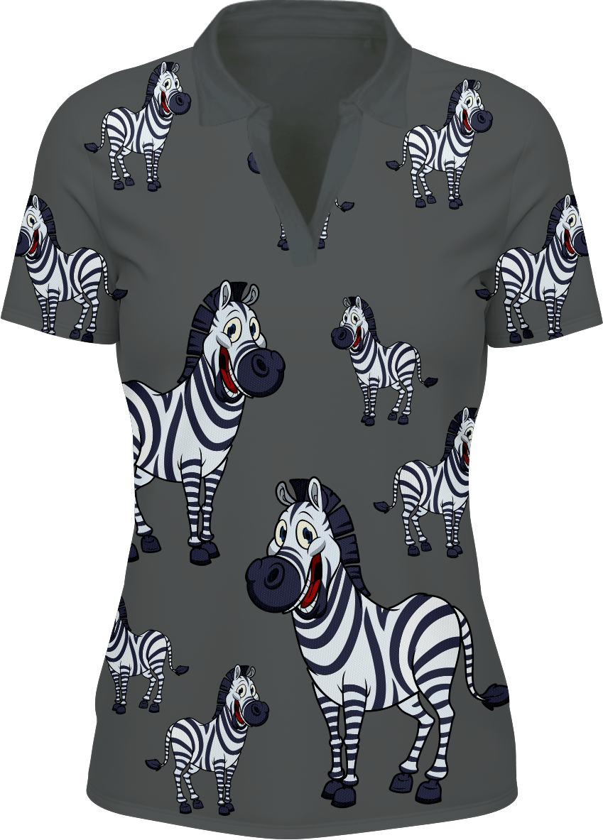Ziva Zebra Women's Polo