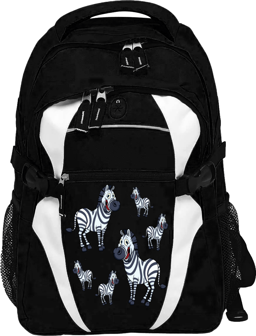 Ziva Zebra Zenith Backpack Limited Edition - fungear.com.au
