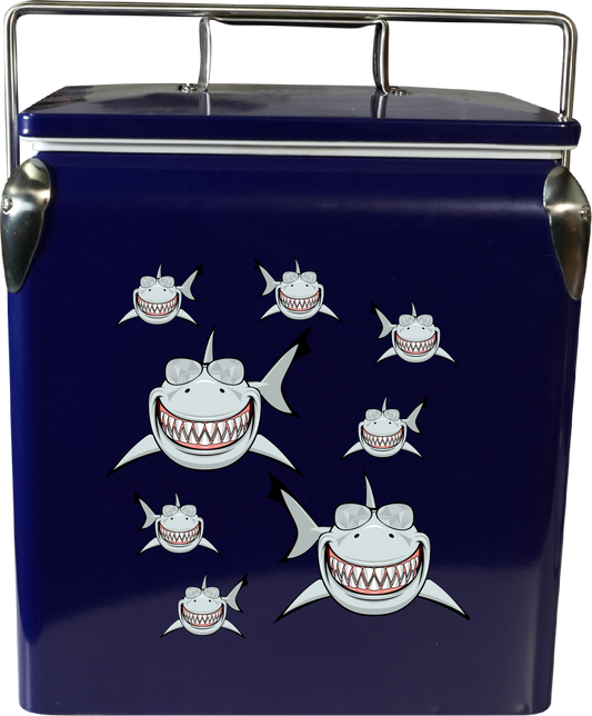 Snazzy Shark Cooler Box