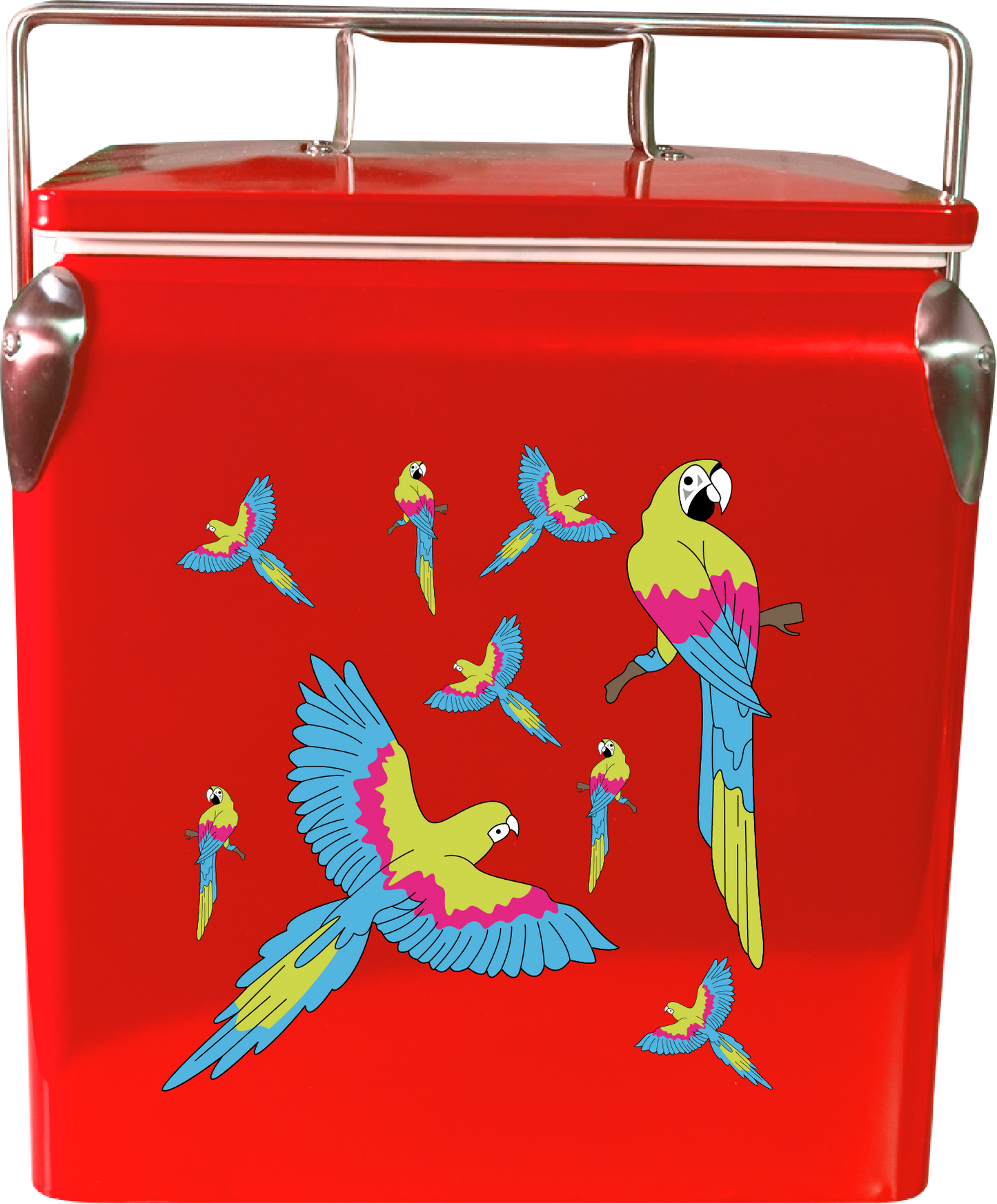 Majectic Macaw Cooler Box