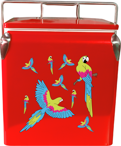 Majectic Macaw Cooler Box