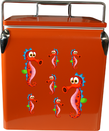 Sassy Seahorse Cooler Box