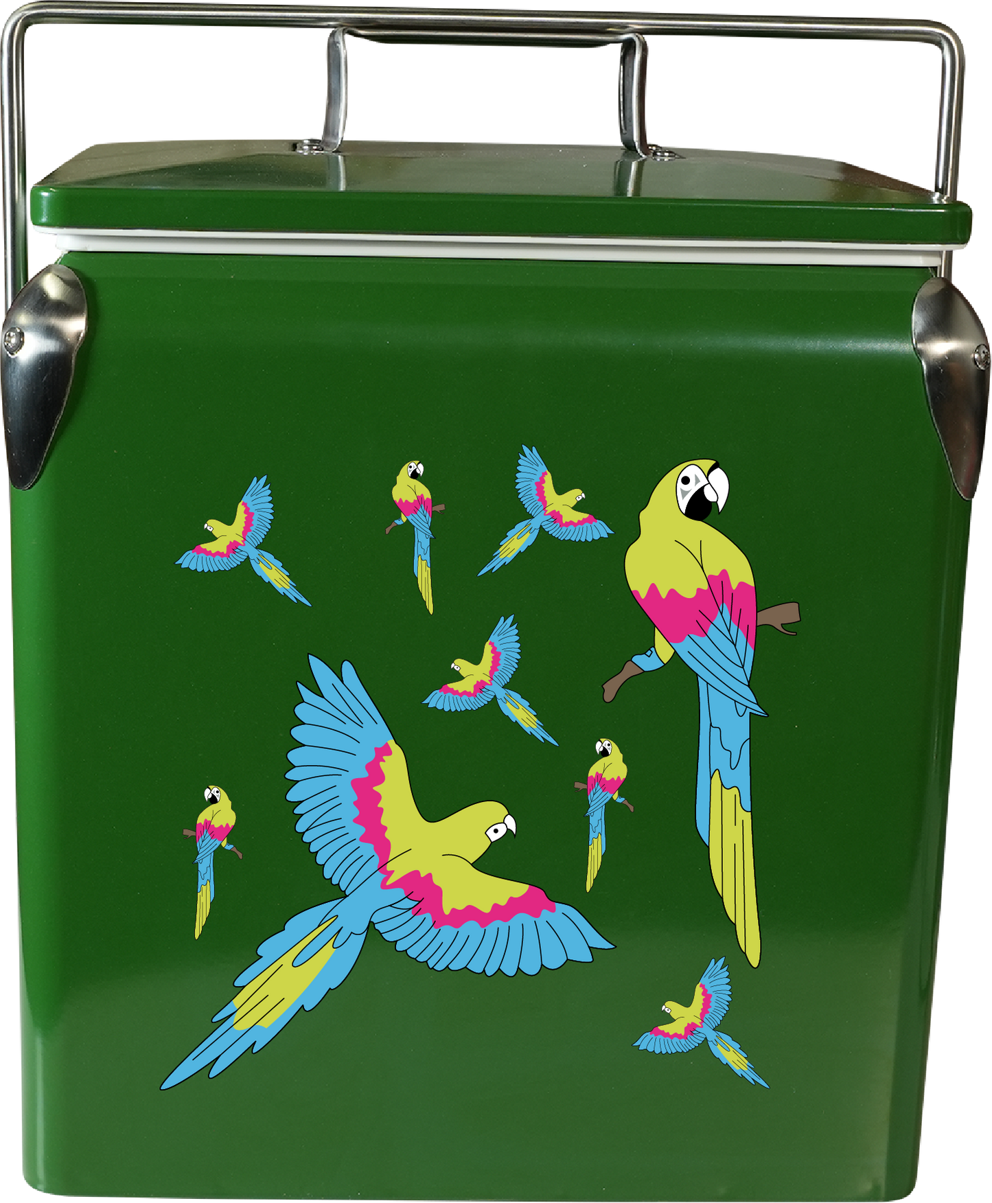 Majectic Macaw Cooler Box