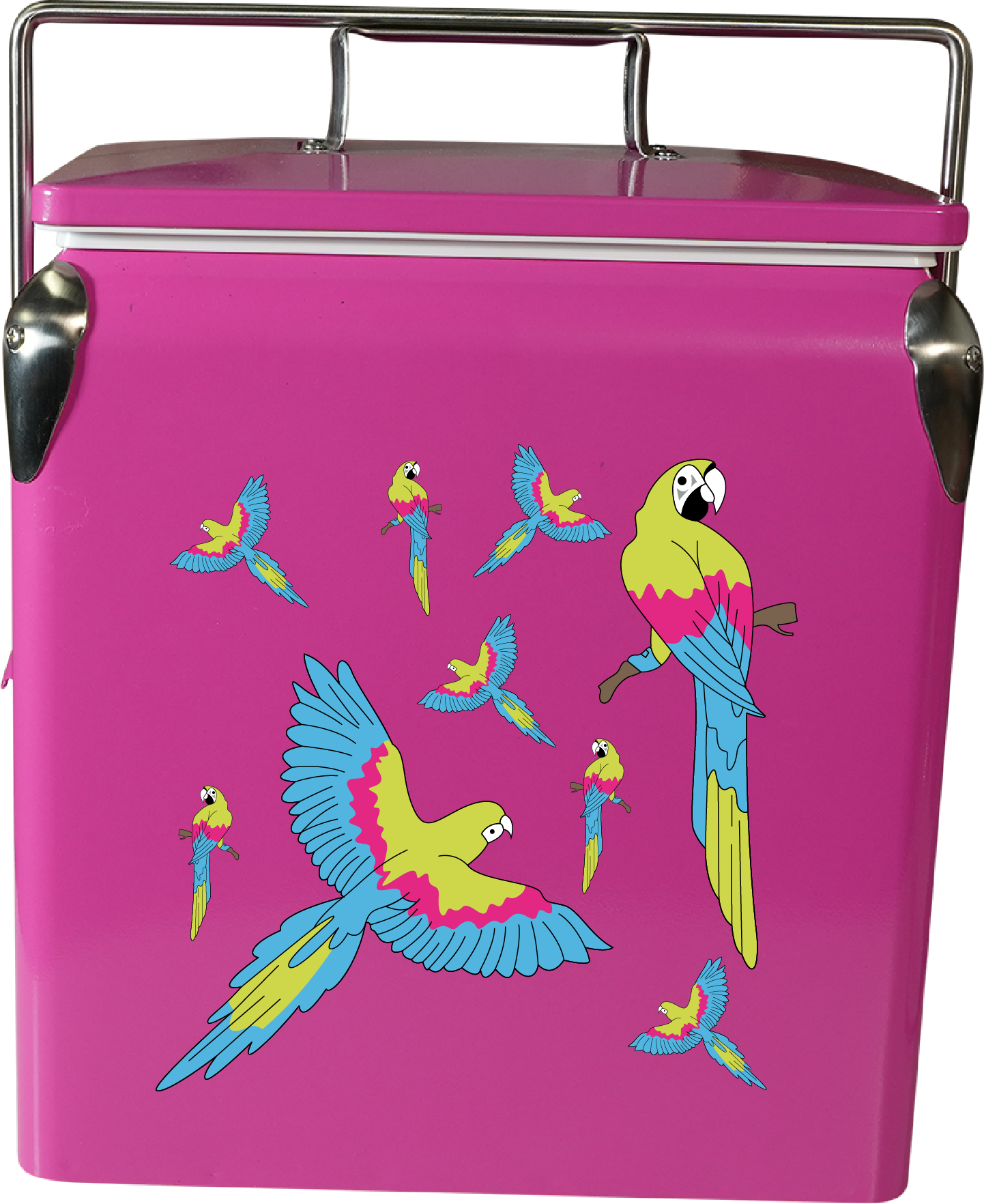 Majectic Macaw Cooler Box